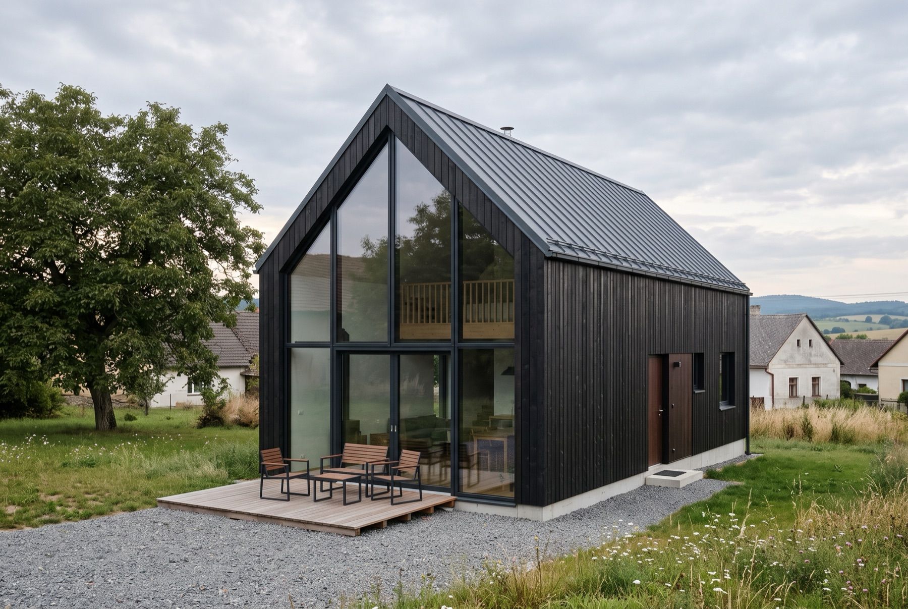 Vizualizace typového domu Bříza, moderní stodola 4+kk